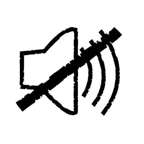 [Icon] Durchgestrichener Lautsprecher
